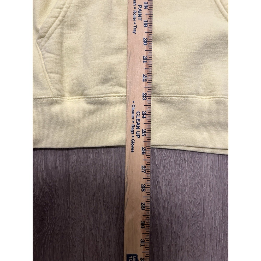Noah Yellow Core Logo Hoodie Mens Medium Pullover Embroidered - Picture 8 of 8